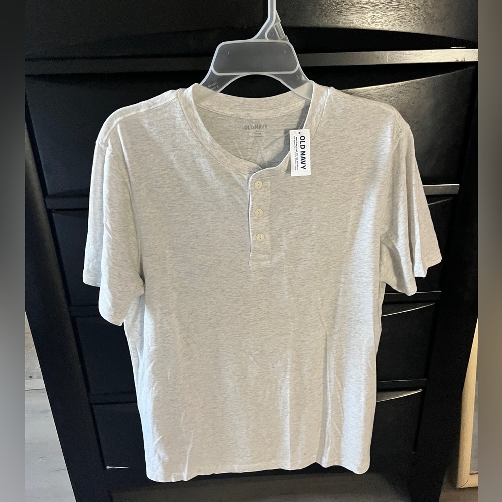 Old Navy Light grey Henley Shirt